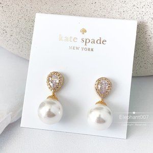 Kate Spade earrings pearl crystal earrings